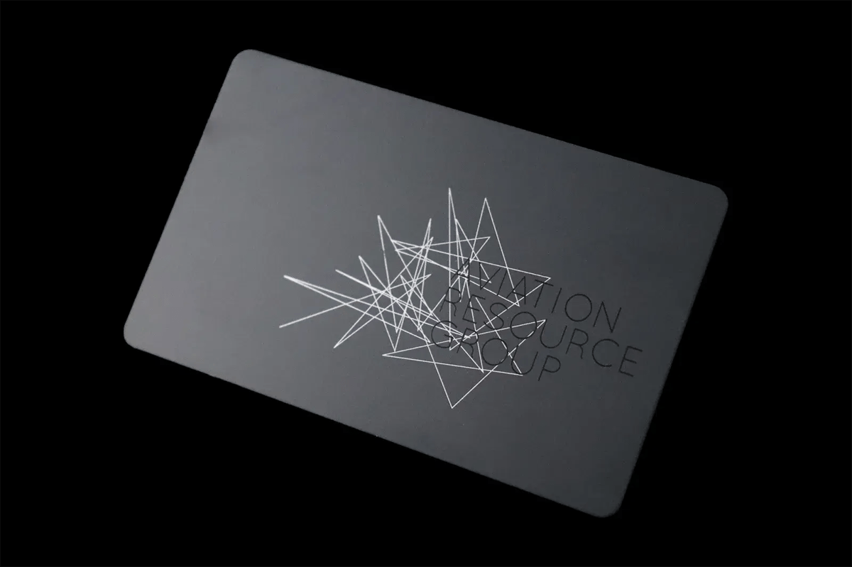 Unique Aluminum Business Card