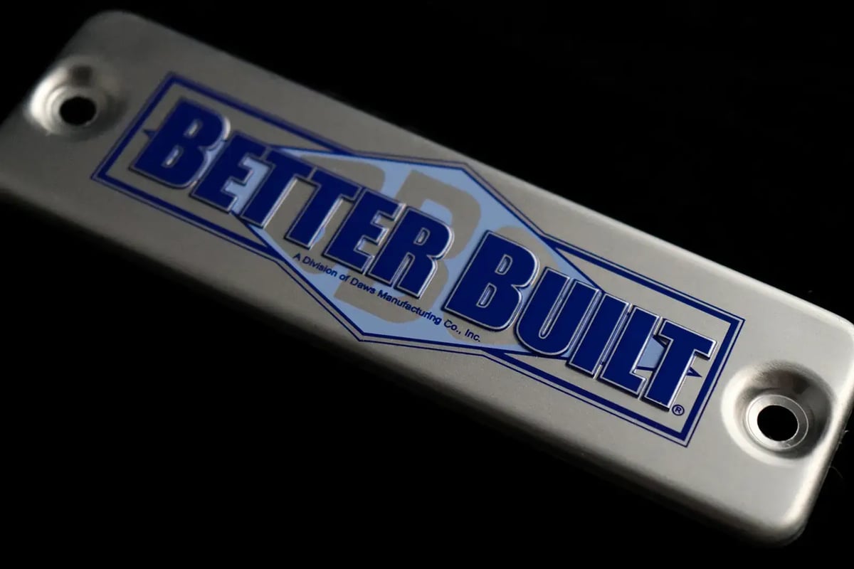 BetterBuilt Embossed Metal Nameplate