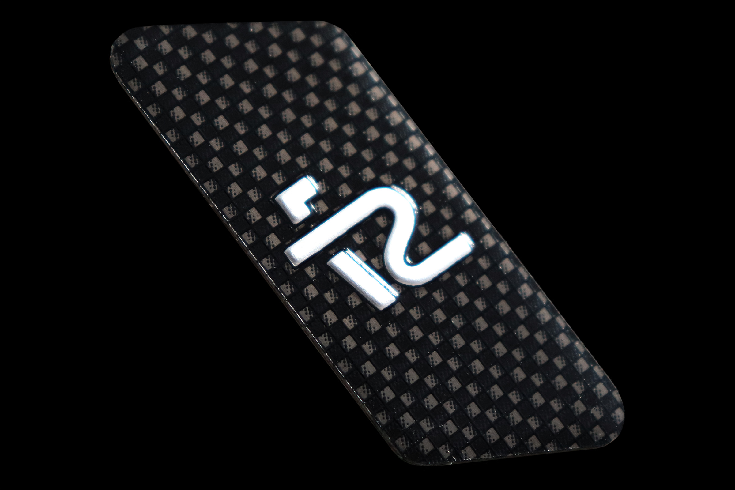 Carbon Fiber Pattern Aluminum Nameplate