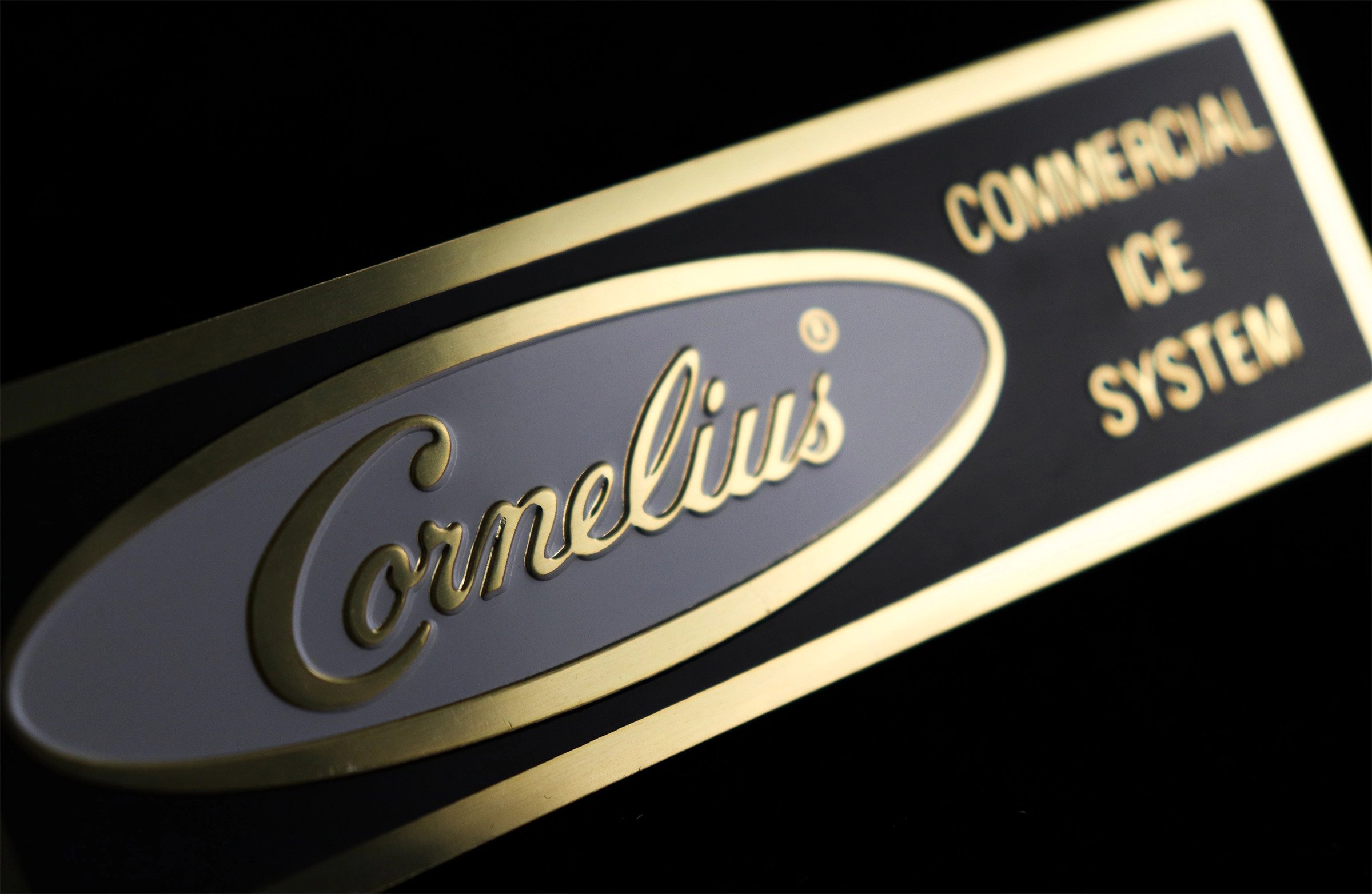 Gold Tint on a Metal Nameplate, McLoone Metal Graphics