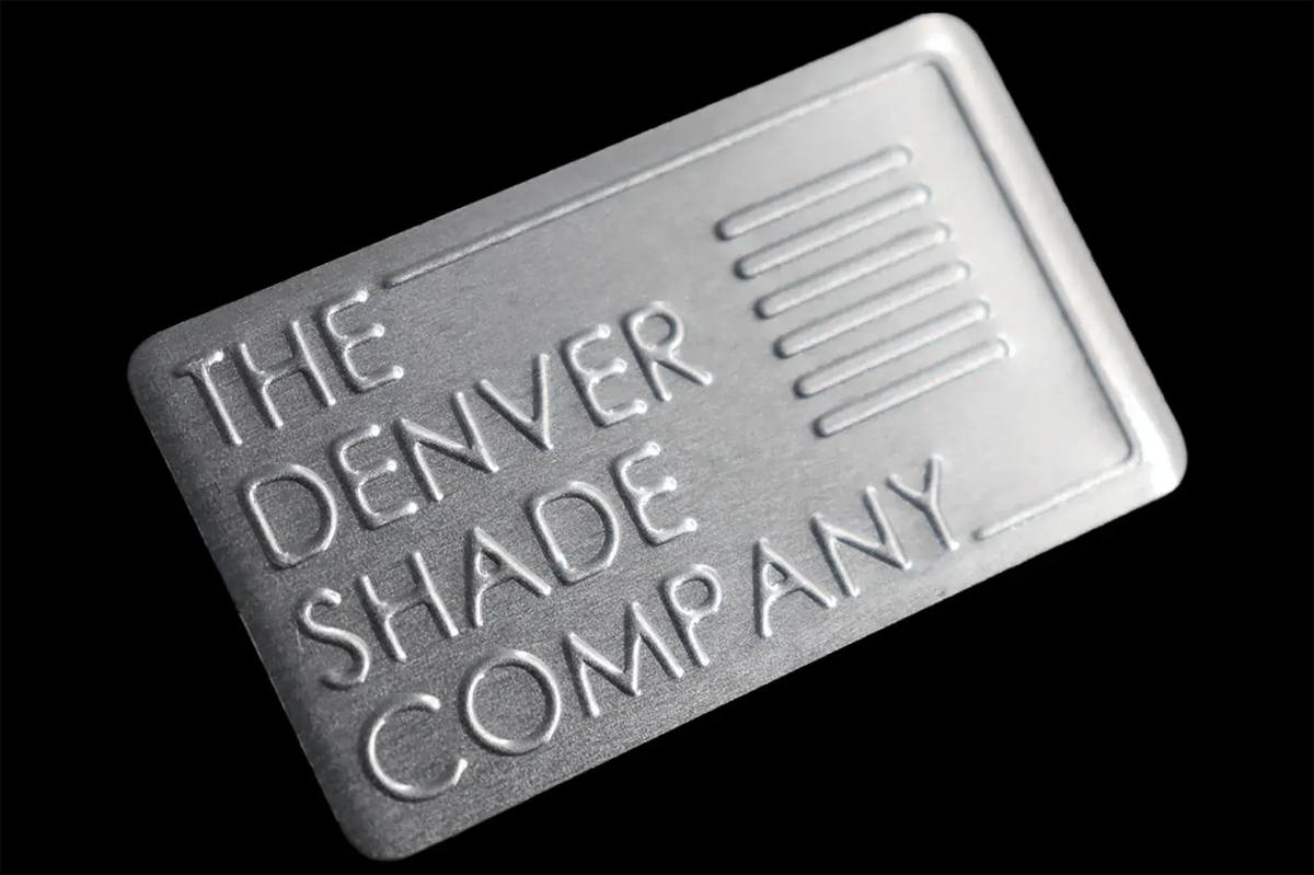 Aluminum Blind Embossed Nameplate