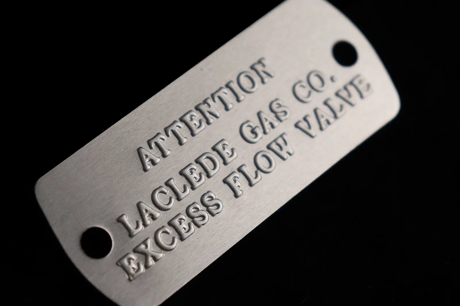 Embossed Aluminum Tag