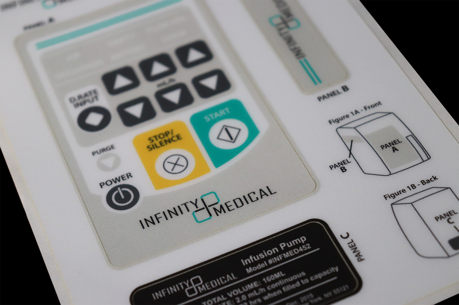 Polycarbonate Label Kit, Labels Provided on a Sheet for Streamlined Assembly