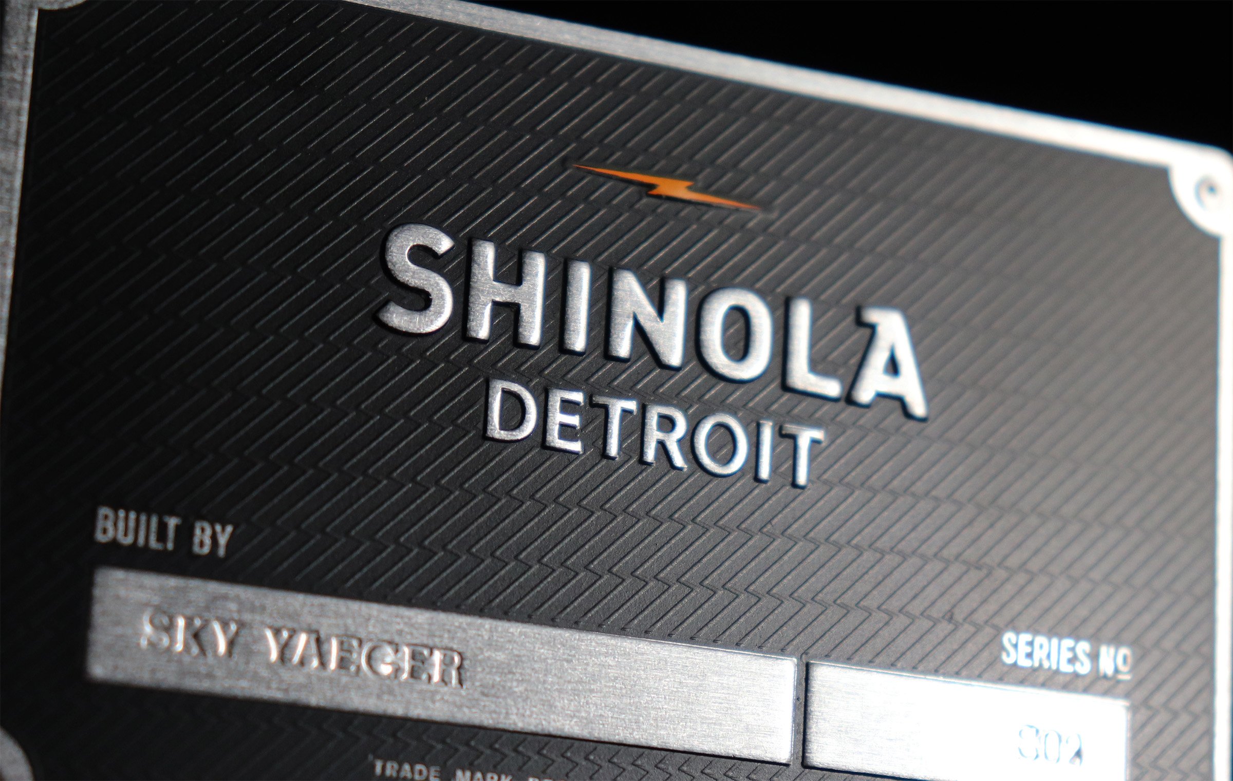 Technical Patterns on Metal Nameplates