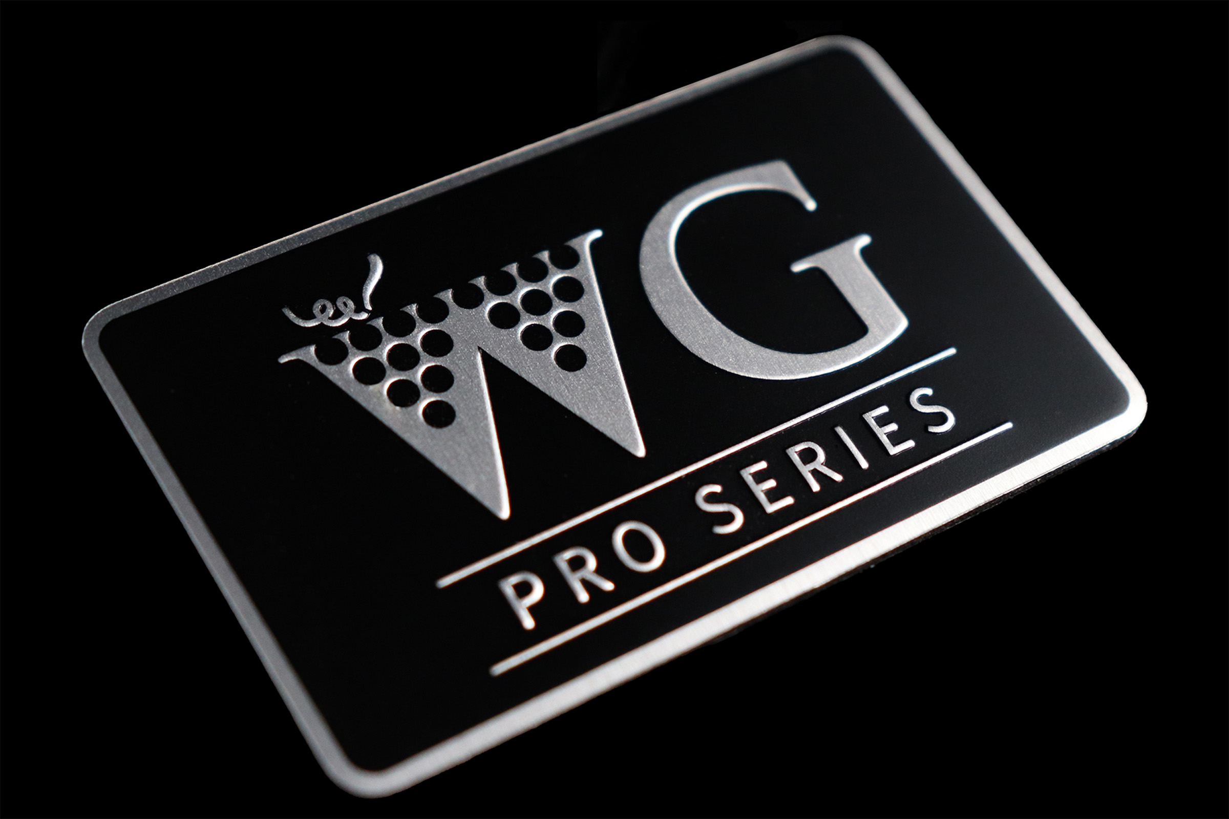 Embossed Nameplates with Silver, McLoone Metal Graphics
